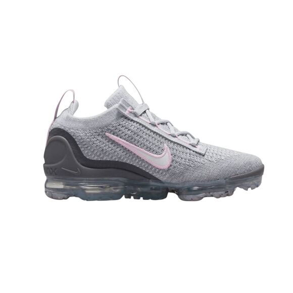NIKE Air VaporMax 2021 Flyknit 'Pure Platinum Pink Foam' Running Shoes Size 6.5Y - Picture 1 of 9
